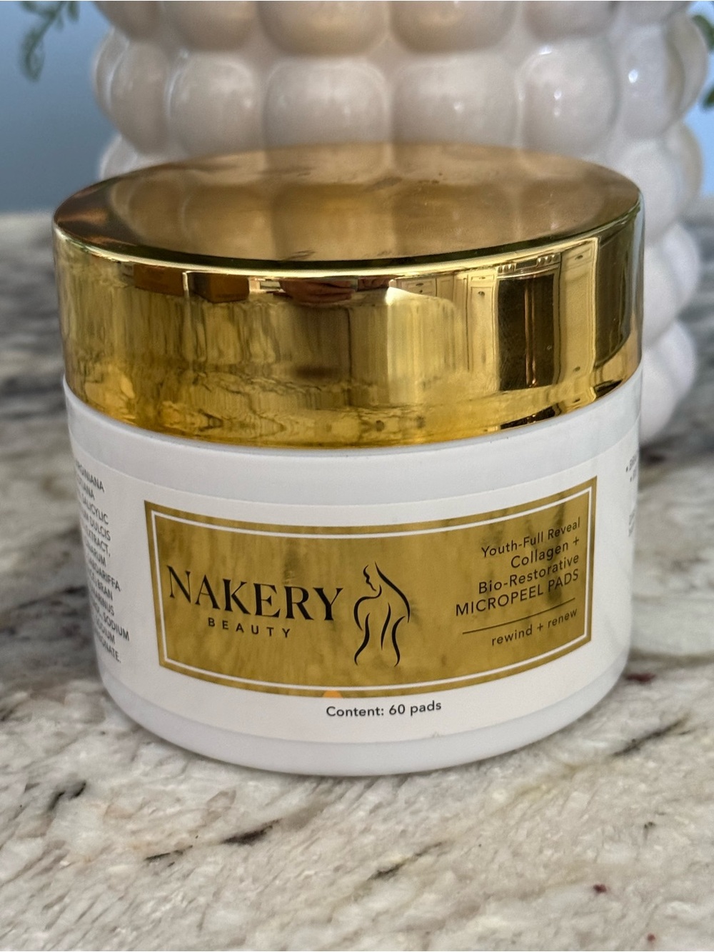 Nakery Beauty Youth-Full Reveal Collagen Micropeel Pads 60ct Sealed NEW